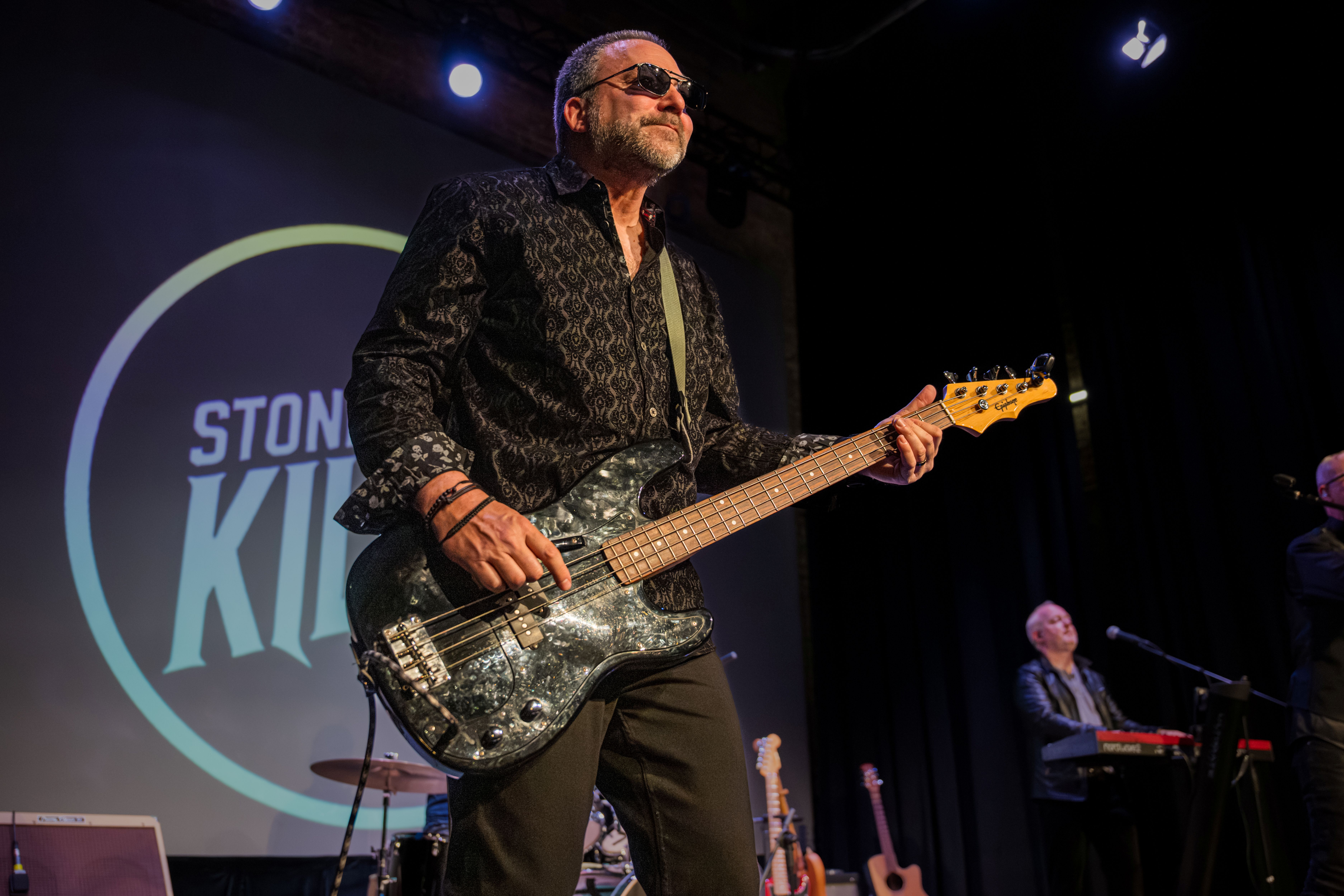 Full band low angle shot